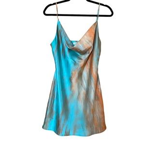 12th Tribe ~ Mini Slip Dress with Cowl Neck Line